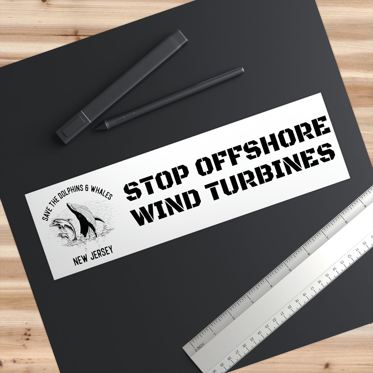 Save the Dolphins and Whales Bumper Sticker