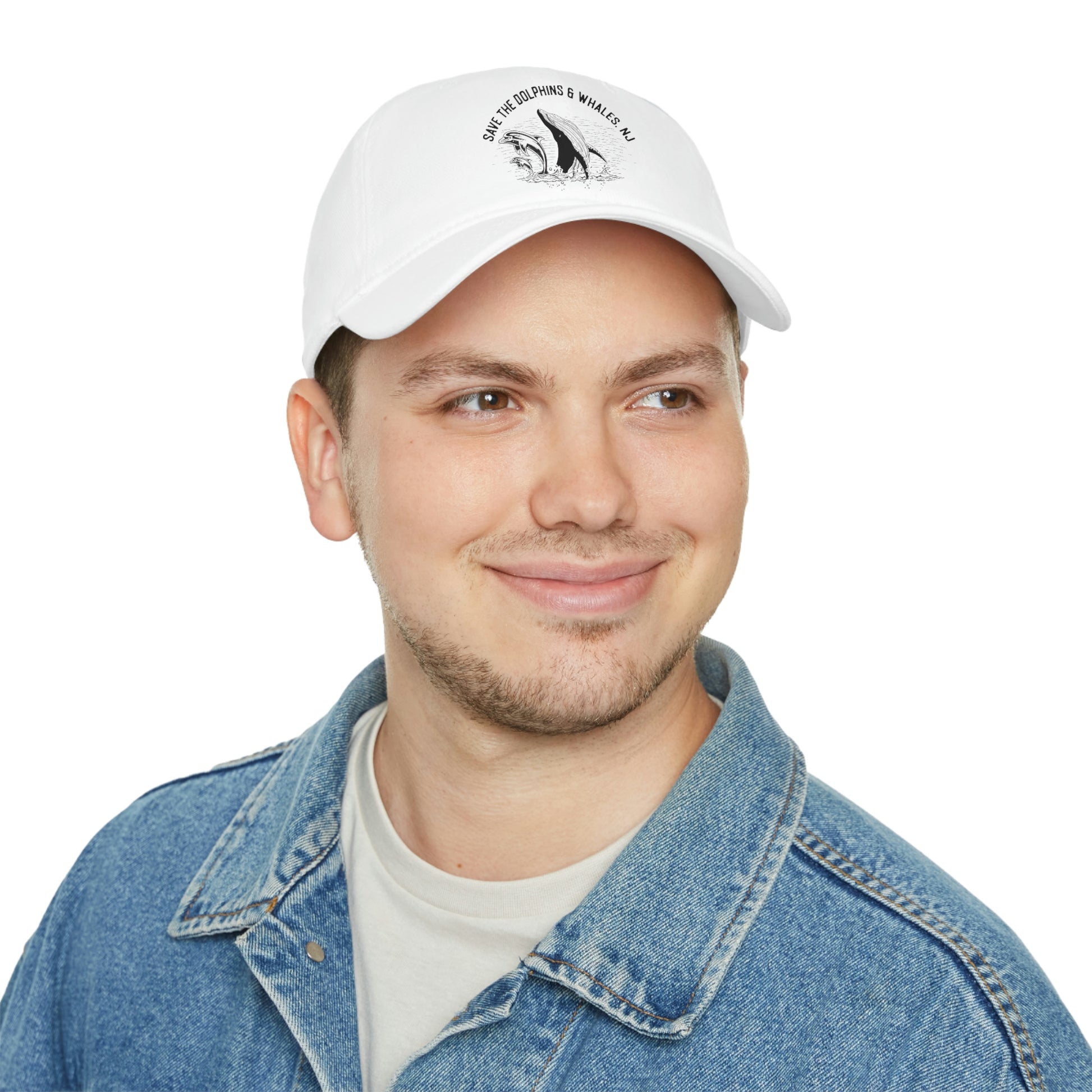 Low Profile Baseball Cap – Save the Dolphins and Whales, NJ